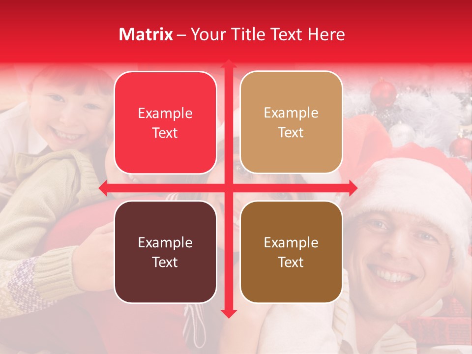 Family Christmas Photo Ideas PowerPoint Template
