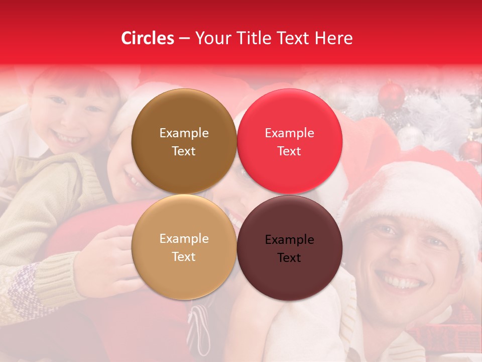 Family Christmas Photo Ideas PowerPoint Template