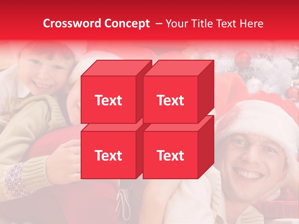 Family Christmas Photo Ideas PowerPoint Template