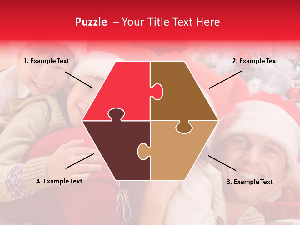 Family Christmas Photo Ideas PowerPoint Template