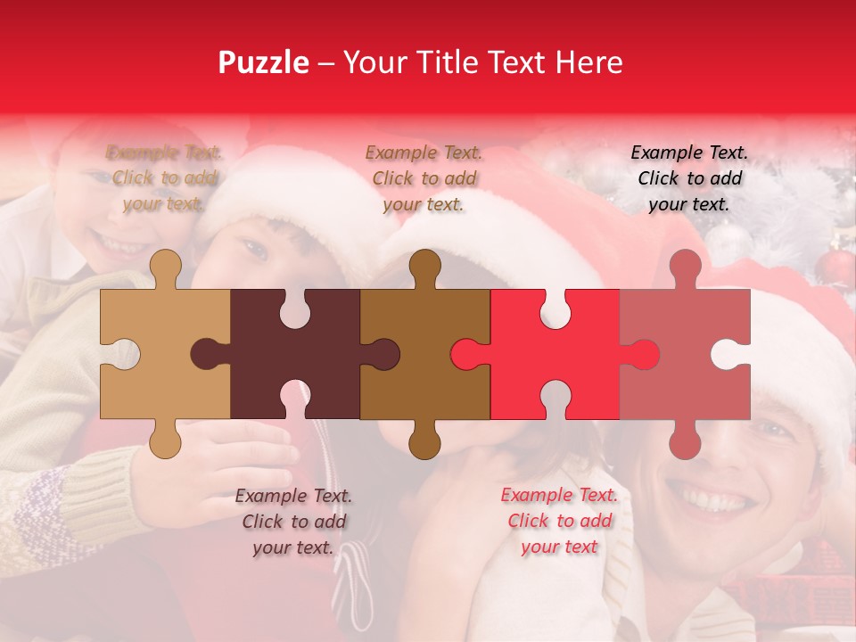 Family Christmas Photo Ideas PowerPoint Template