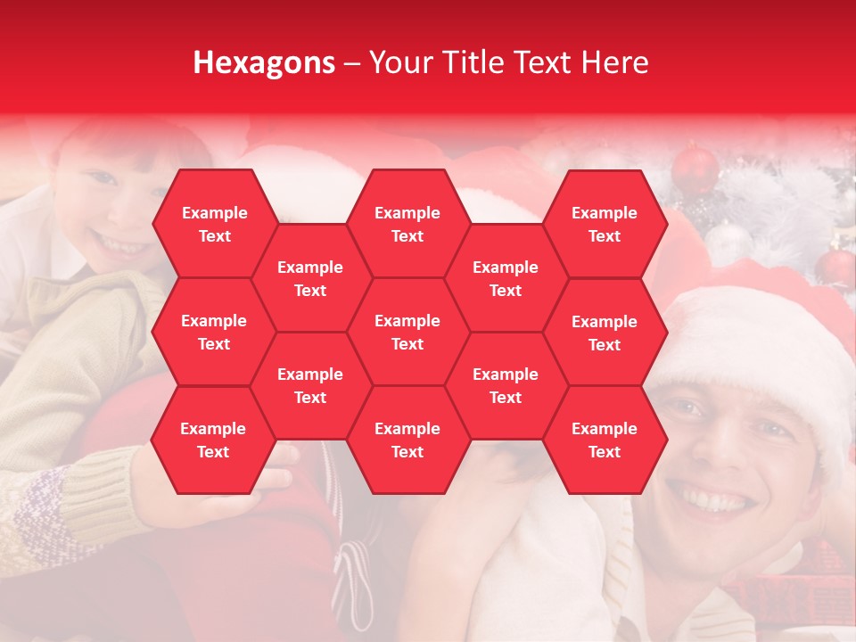 Family Christmas Photo Ideas PowerPoint Template