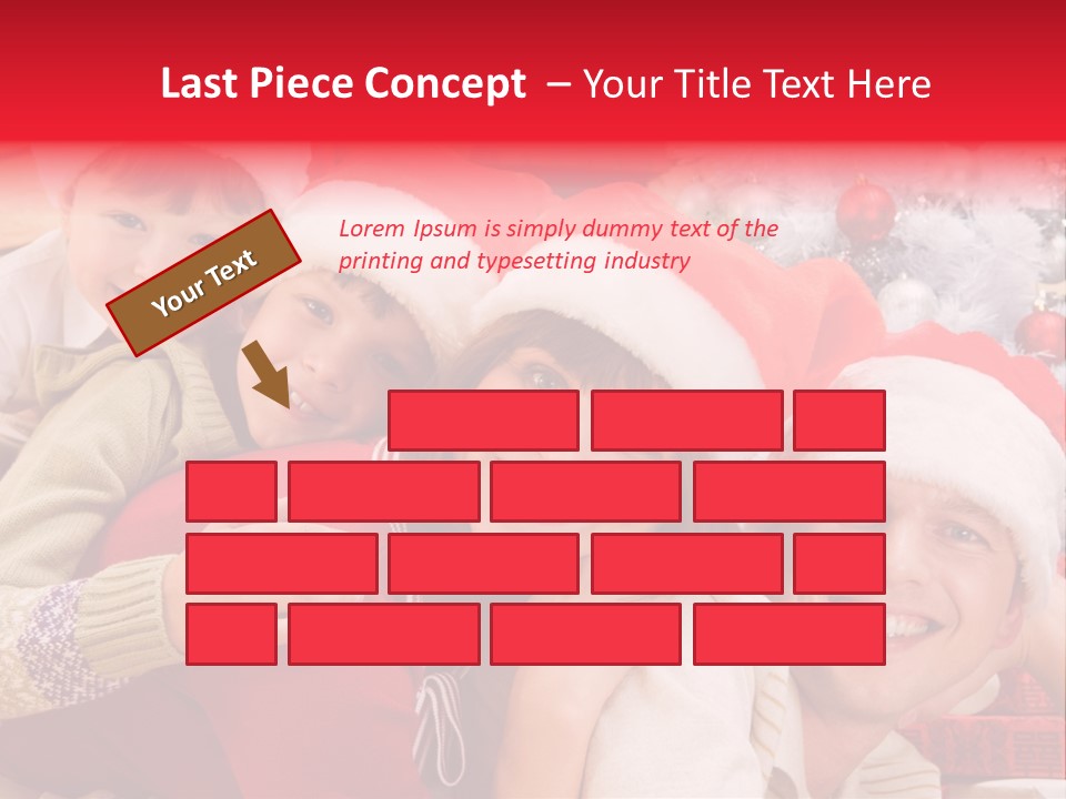 Family Christmas Photo Ideas PowerPoint Template