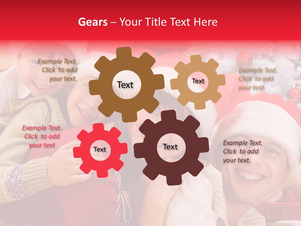 Family Christmas Photo Ideas PowerPoint Template