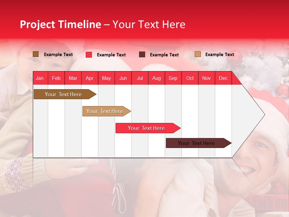 Family Christmas Photo Ideas PowerPoint Template