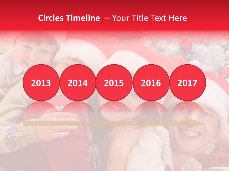Family Christmas Photo Ideas PowerPoint Template