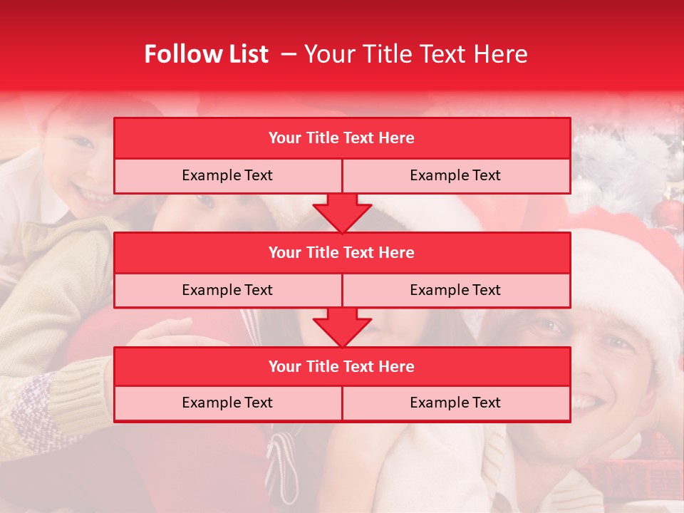 Family Christmas Photo Ideas PowerPoint Template