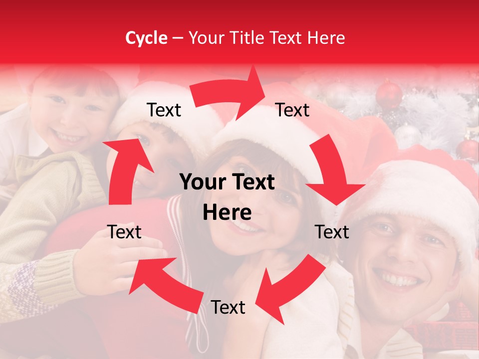 Family Christmas Photo Ideas PowerPoint Template