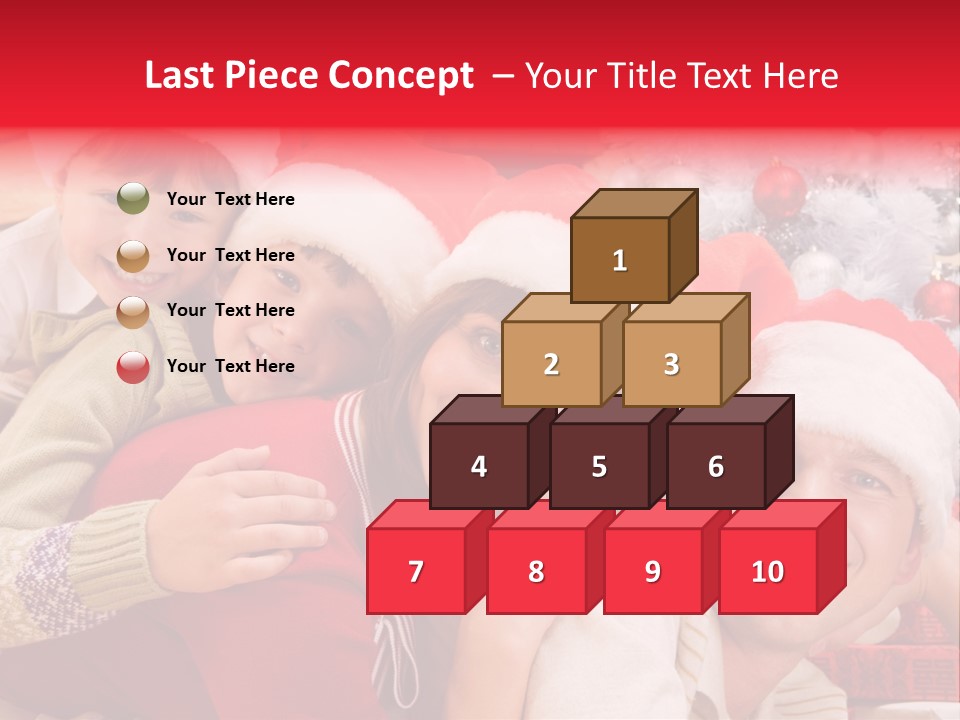 Family Christmas Photo Ideas PowerPoint Template