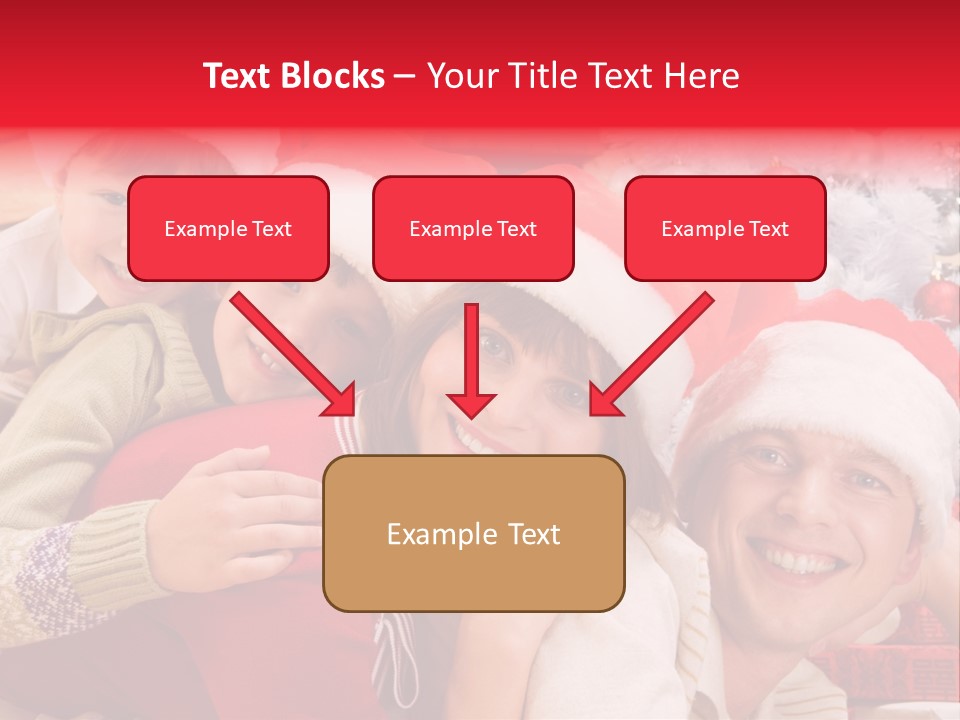 Family Christmas Photo Ideas PowerPoint Template