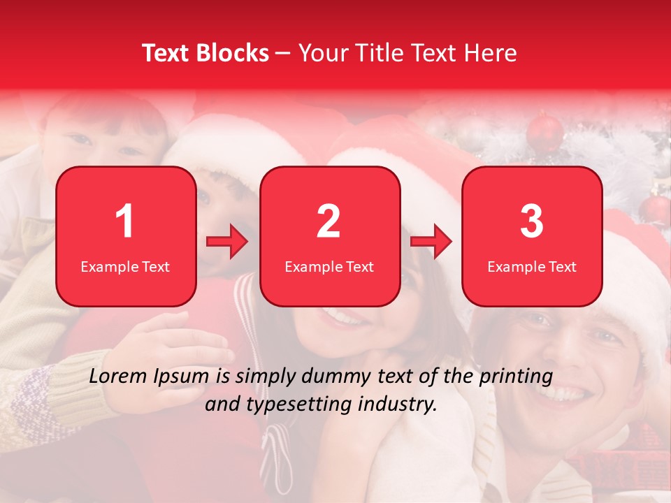 Family Christmas Photo Ideas PowerPoint Template