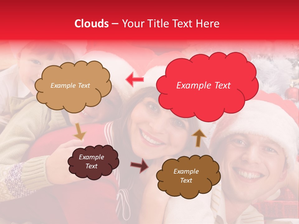 Family Christmas Photo Ideas PowerPoint Template