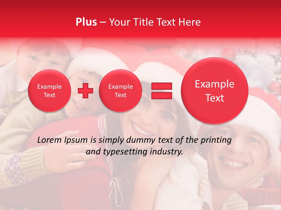 Family Christmas Photo Ideas PowerPoint Template