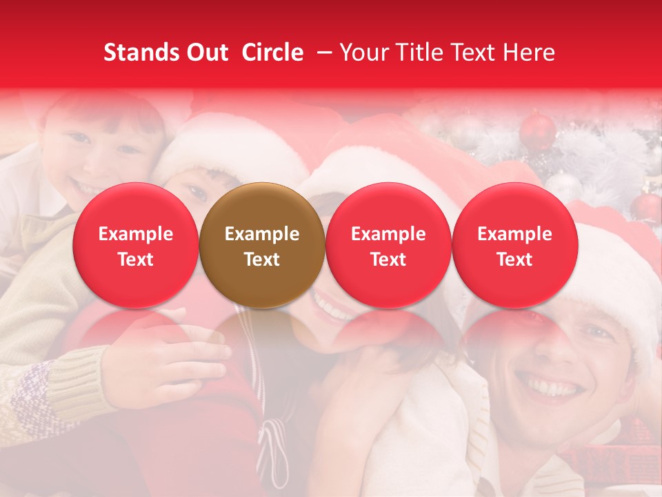 Family Christmas Photo Ideas PowerPoint Template