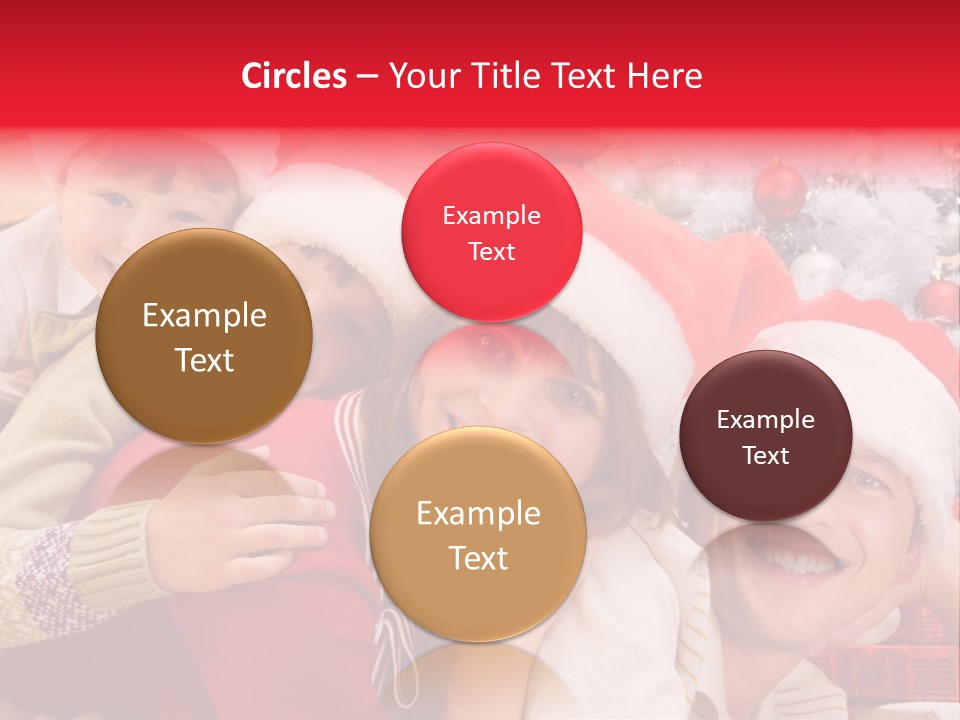 Family Christmas Photo Ideas PowerPoint Template