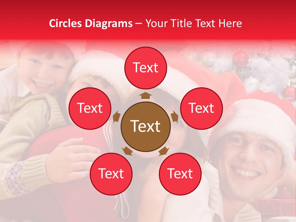 Family Christmas Photo Ideas PowerPoint Template