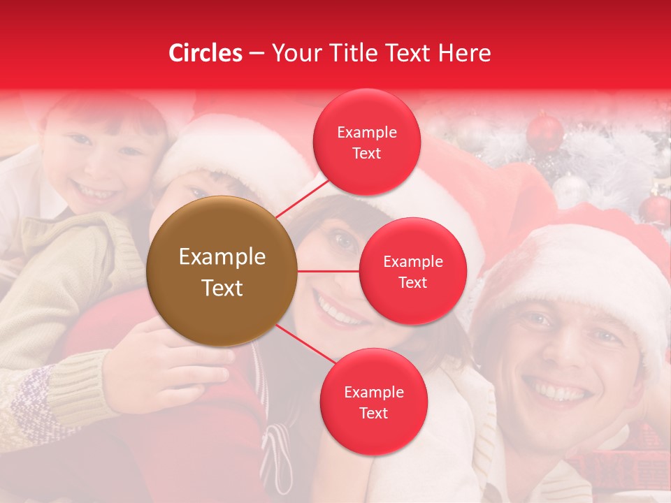 Family Christmas Photo Ideas PowerPoint Template