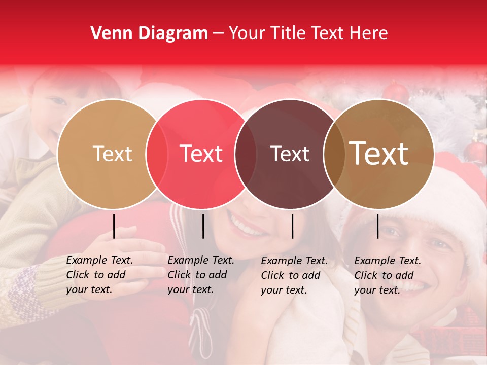 Family Christmas Photo Ideas PowerPoint Template