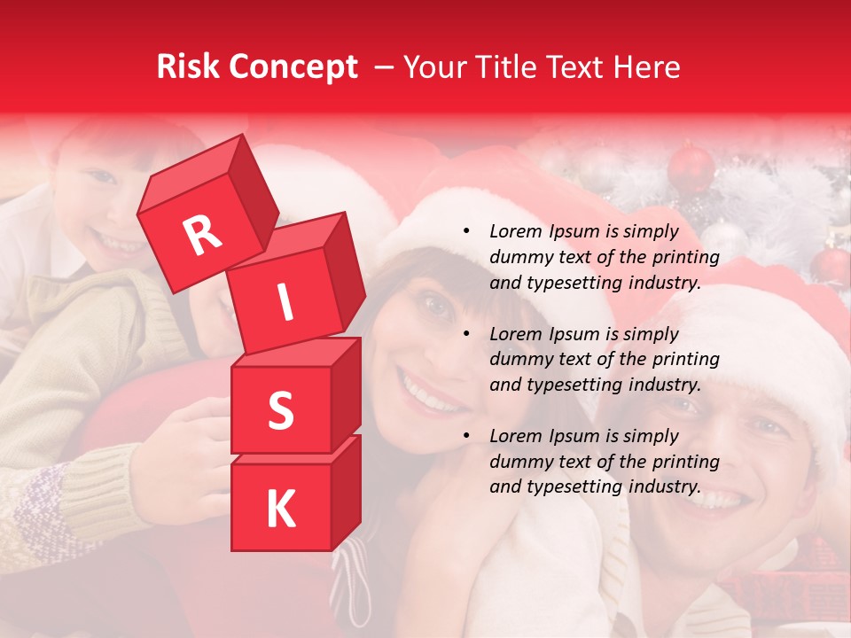 Family Christmas Photo Ideas PowerPoint Template