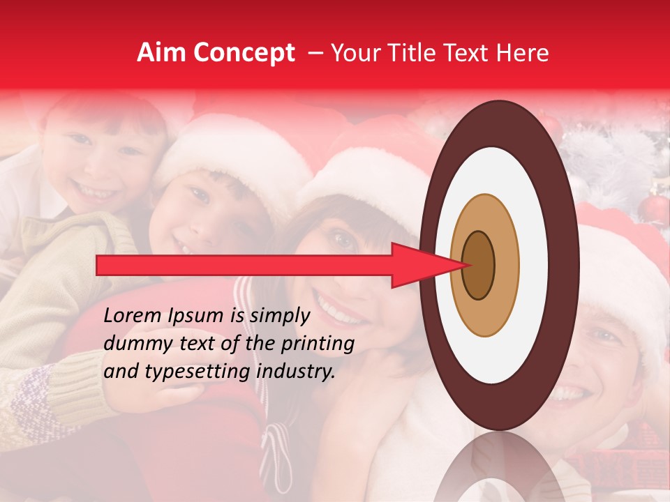 Family Christmas Photo Ideas PowerPoint Template