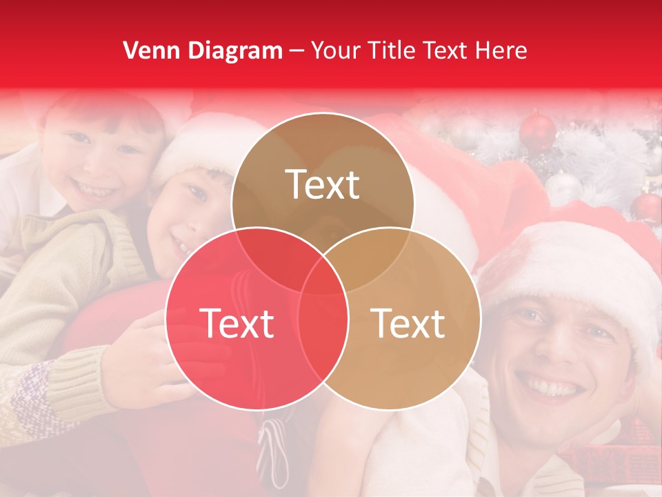 Family Christmas Photo Ideas PowerPoint Template