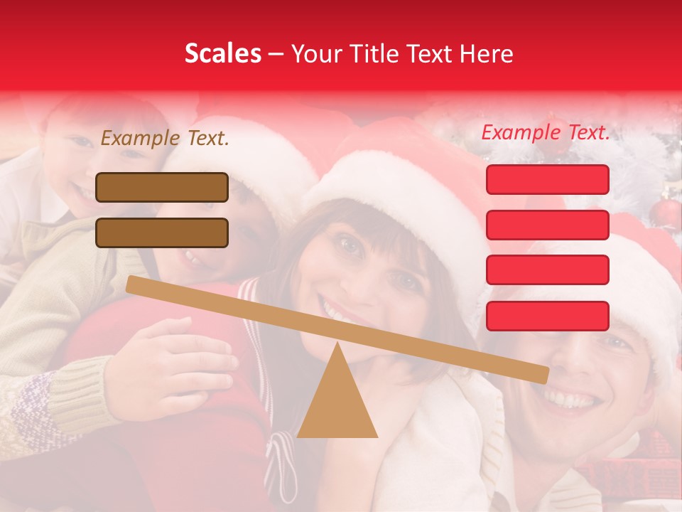Family Christmas Photo Ideas PowerPoint Template
