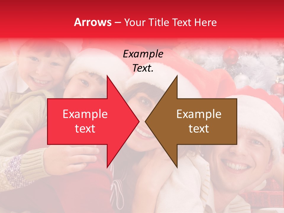 Family Christmas Photo Ideas PowerPoint Template