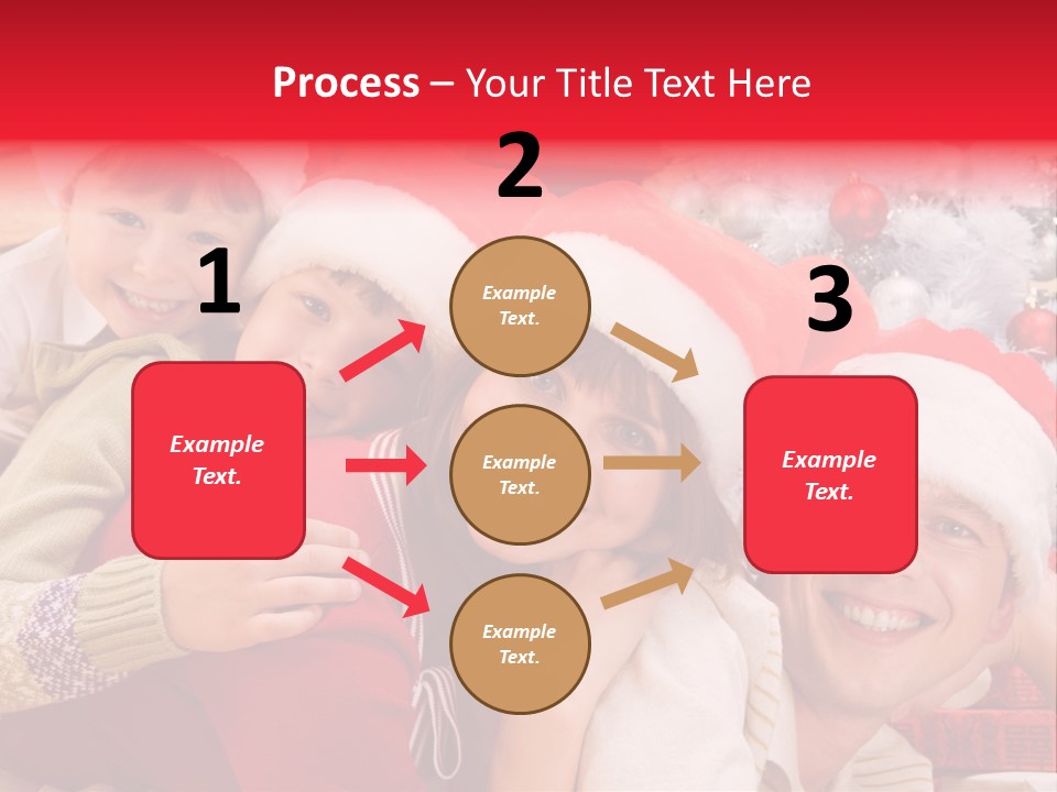 Family Christmas Photo Ideas PowerPoint Template