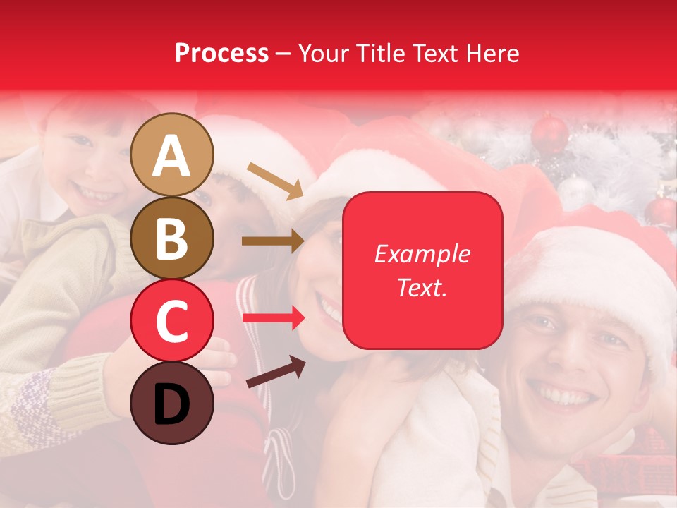 Family Christmas Photo Ideas PowerPoint Template