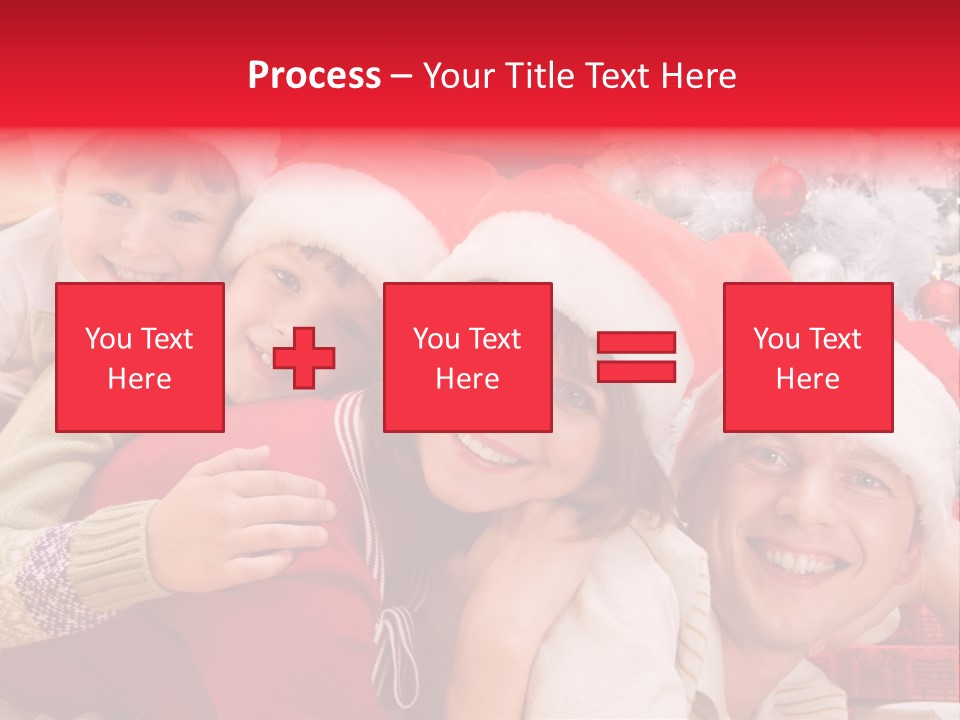 Family Christmas Photo Ideas PowerPoint Template