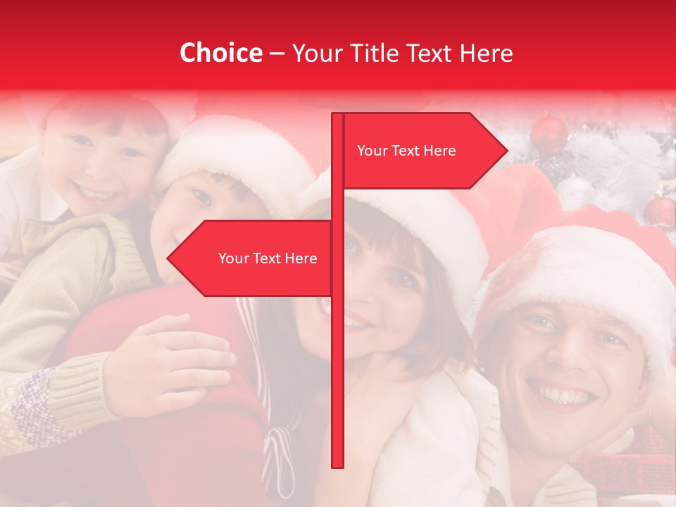 Family Christmas Photo Ideas PowerPoint Template