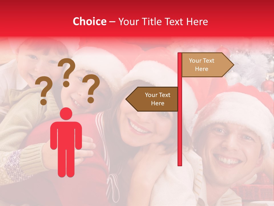 Family Christmas Photo Ideas PowerPoint Template