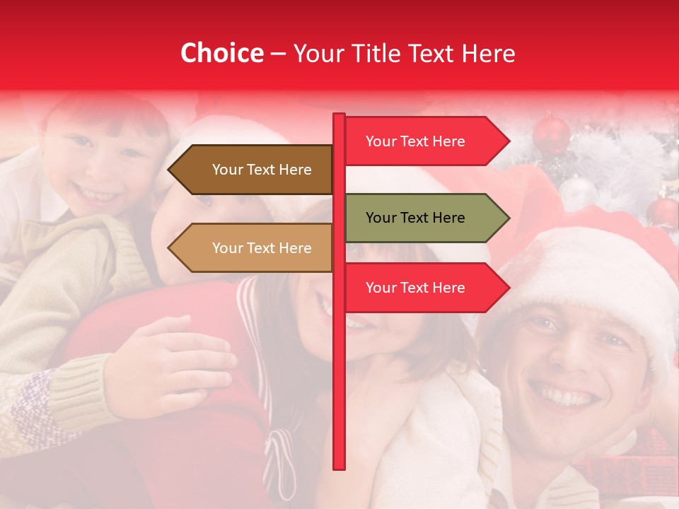 Family Christmas Photo Ideas PowerPoint Template