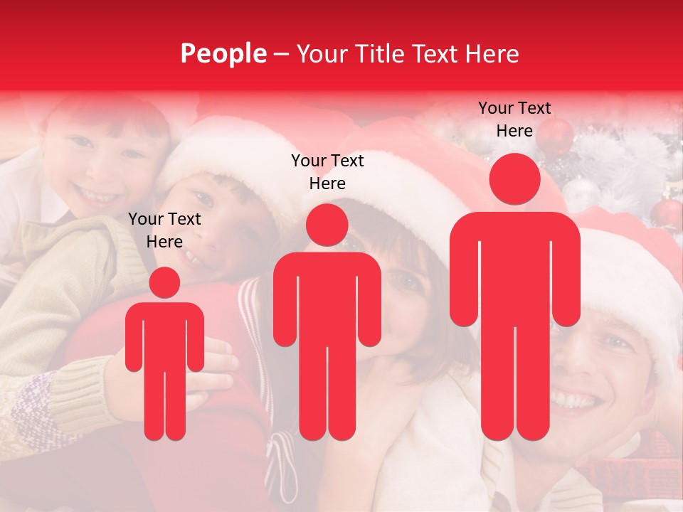 Family Christmas Photo Ideas PowerPoint Template
