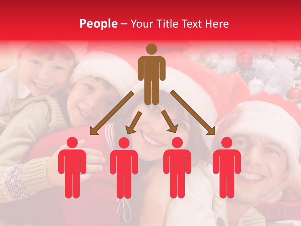 Family Christmas Photo Ideas PowerPoint Template