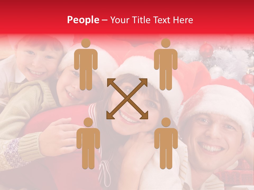 Family Christmas Photo Ideas PowerPoint Template