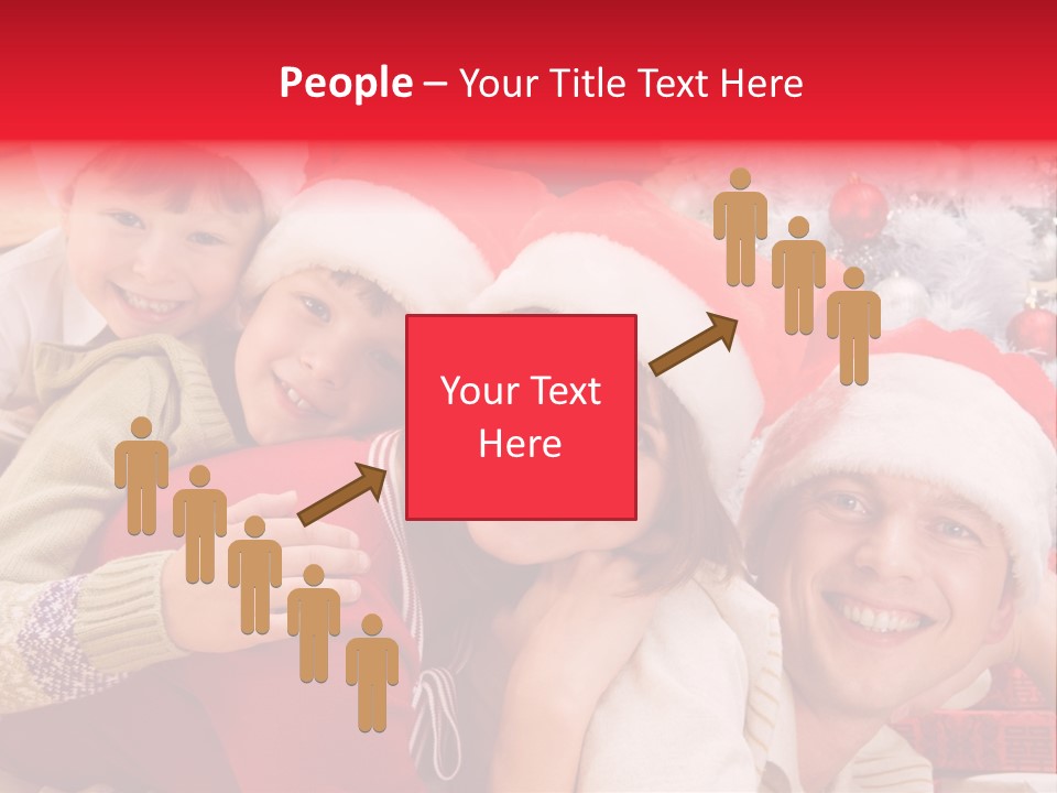 Family Christmas Photo Ideas PowerPoint Template