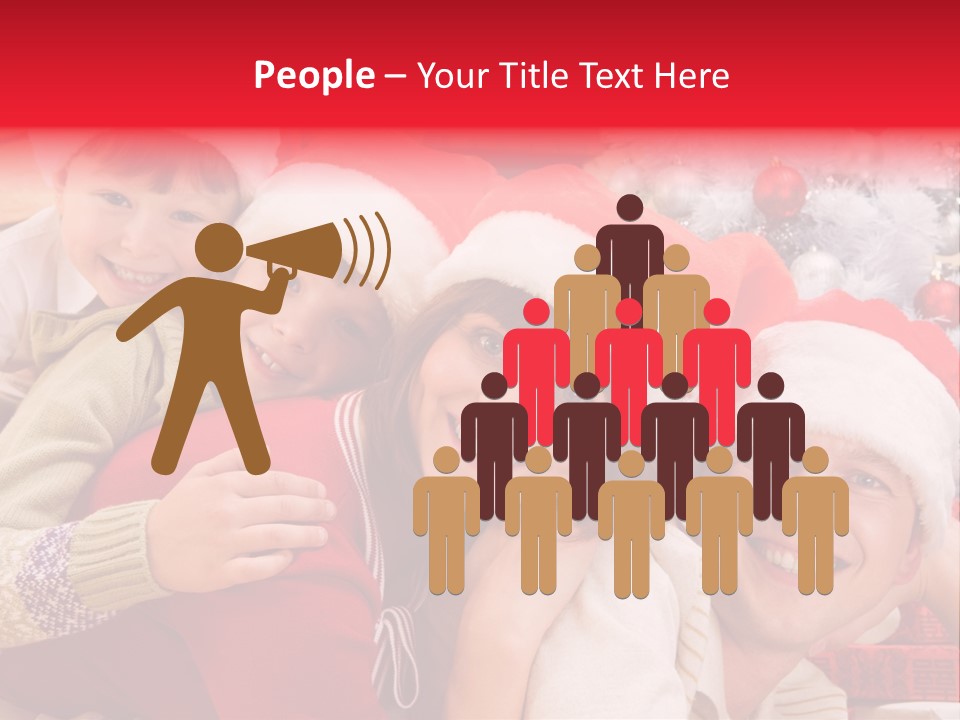 Family Christmas Photo Ideas PowerPoint Template