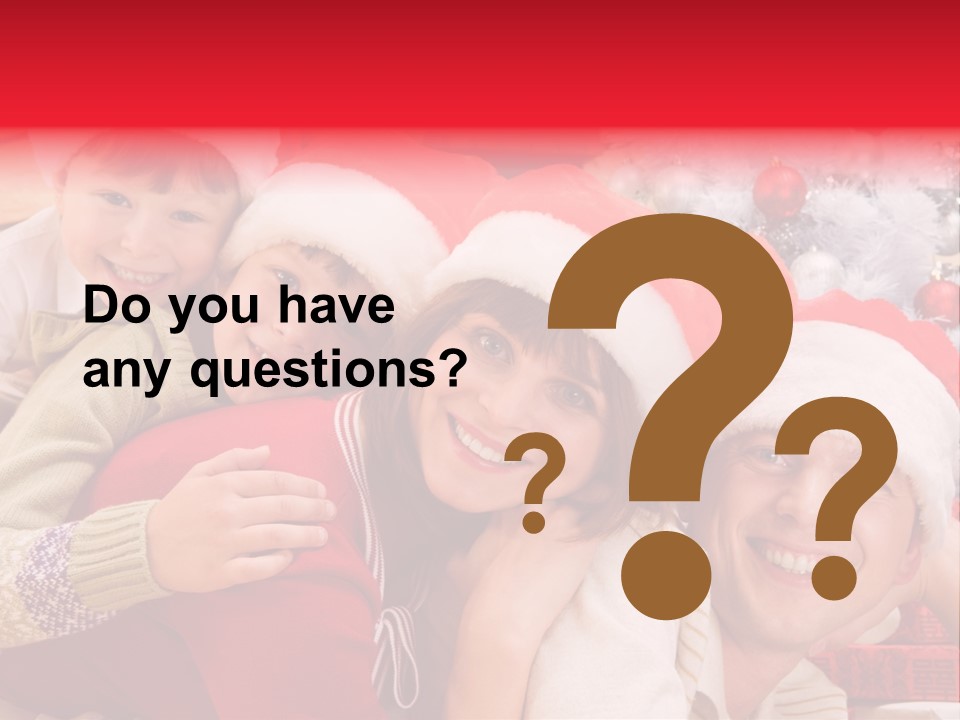 Family Christmas Photo Ideas PowerPoint Template