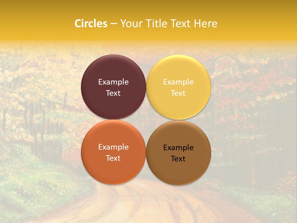 Forest Oil Painting PowerPoint Template