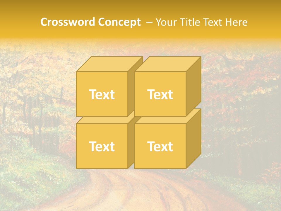 Forest Oil Painting PowerPoint Template