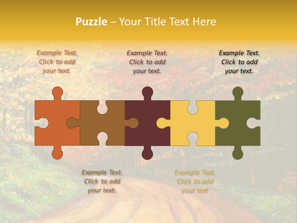 Forest Oil Painting PowerPoint Template