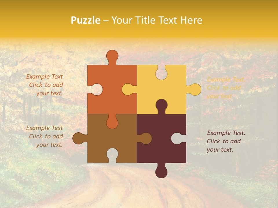 Forest Oil Painting PowerPoint Template