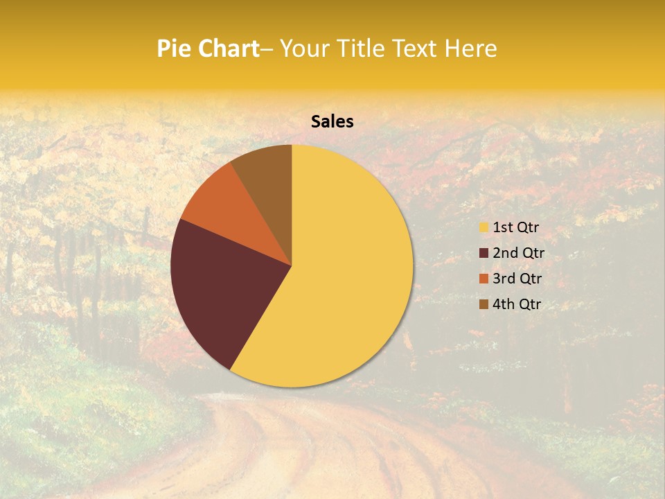 Forest Oil Painting PowerPoint Template