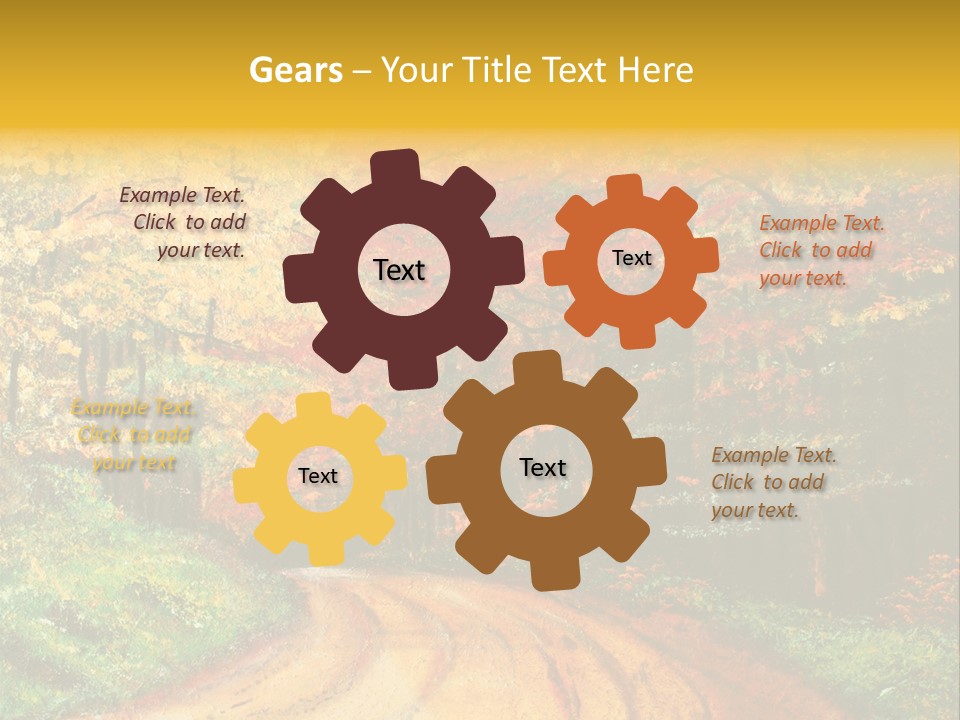 Forest Oil Painting PowerPoint Template