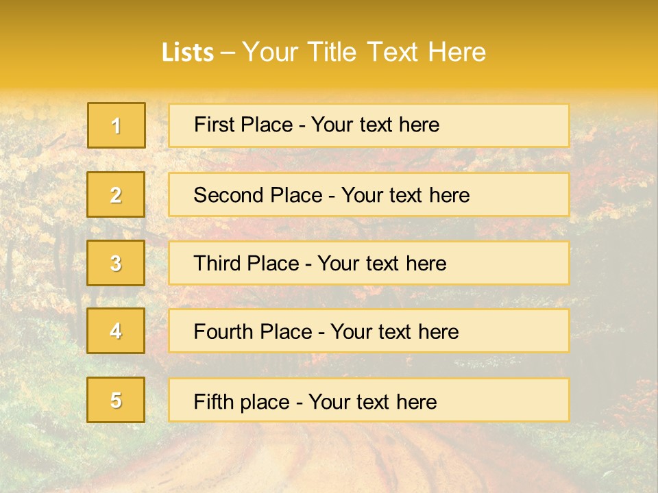Forest Oil Painting PowerPoint Template
