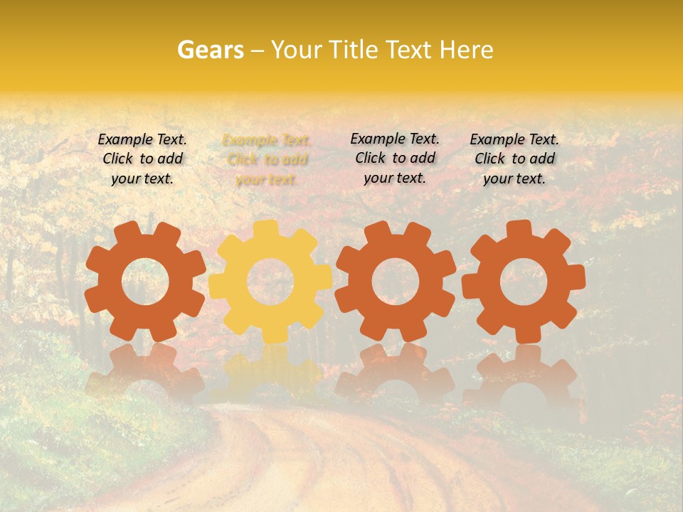 Forest Oil Painting PowerPoint Template