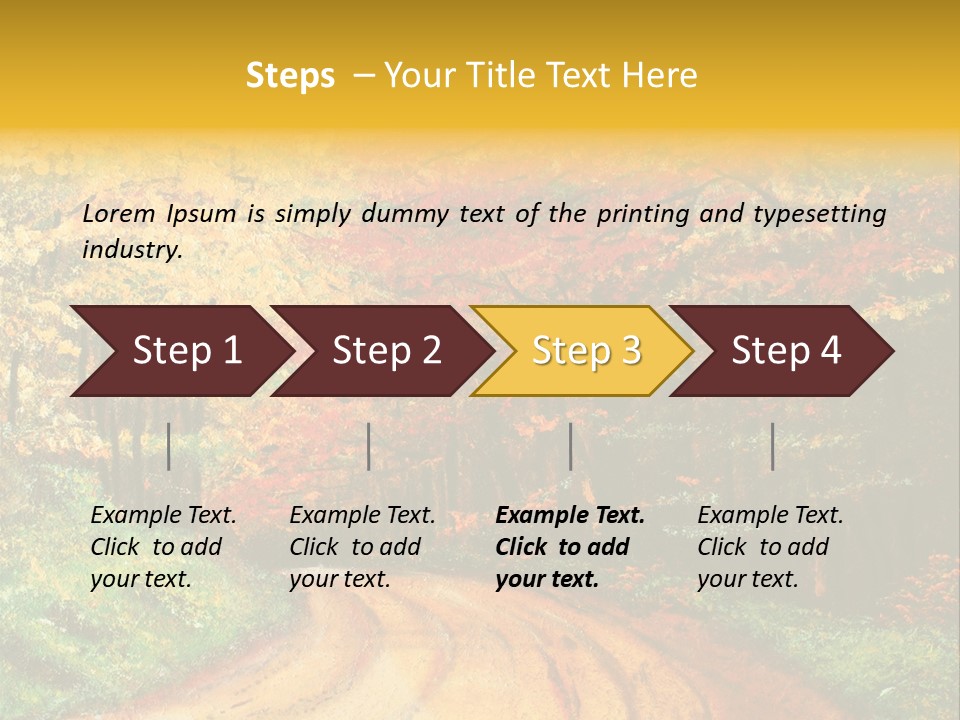 Forest Oil Painting PowerPoint Template