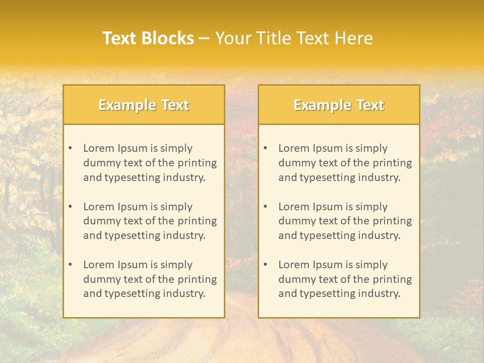 Forest Oil Painting PowerPoint Template