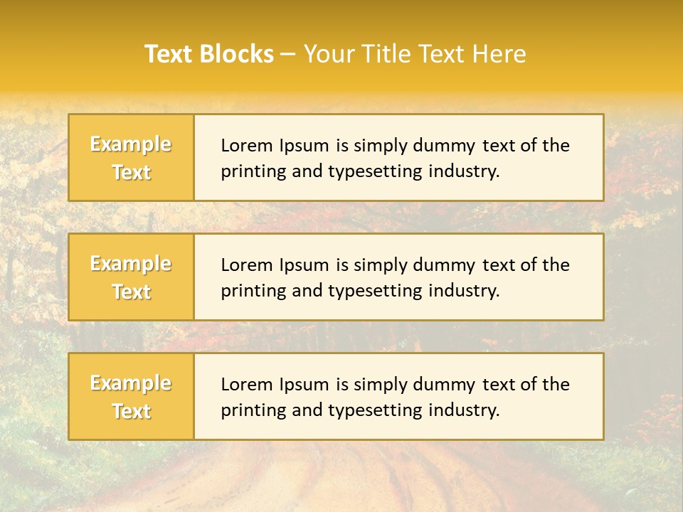 Forest Oil Painting PowerPoint Template